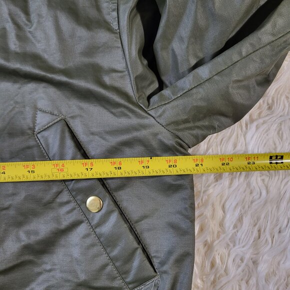 J. Crew Women’s Perfect Parka Army Green Waterproof Hooded Jacket Coat - Picture 10 of 16